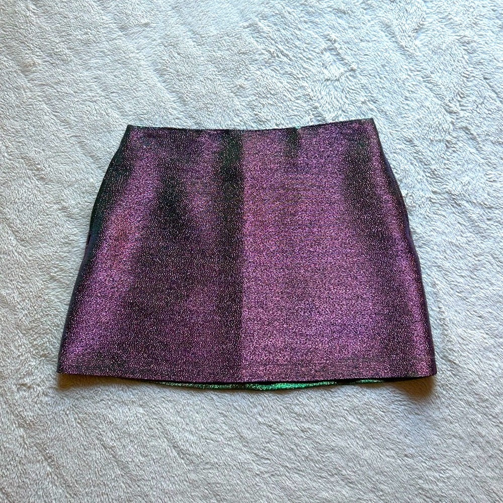 NWT Pink Iridescent Mini Skirt
